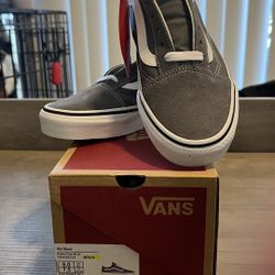 Vans old skool pewter/true white mens6 womens7.5