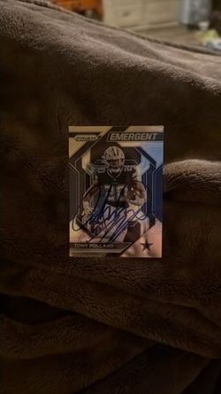Tony Pollard signed by Gabriel Iglesias