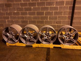 2020- 2027 OEM Corvette C8 Stingray Silver Wheels - Set of 4 with TPS Sensors