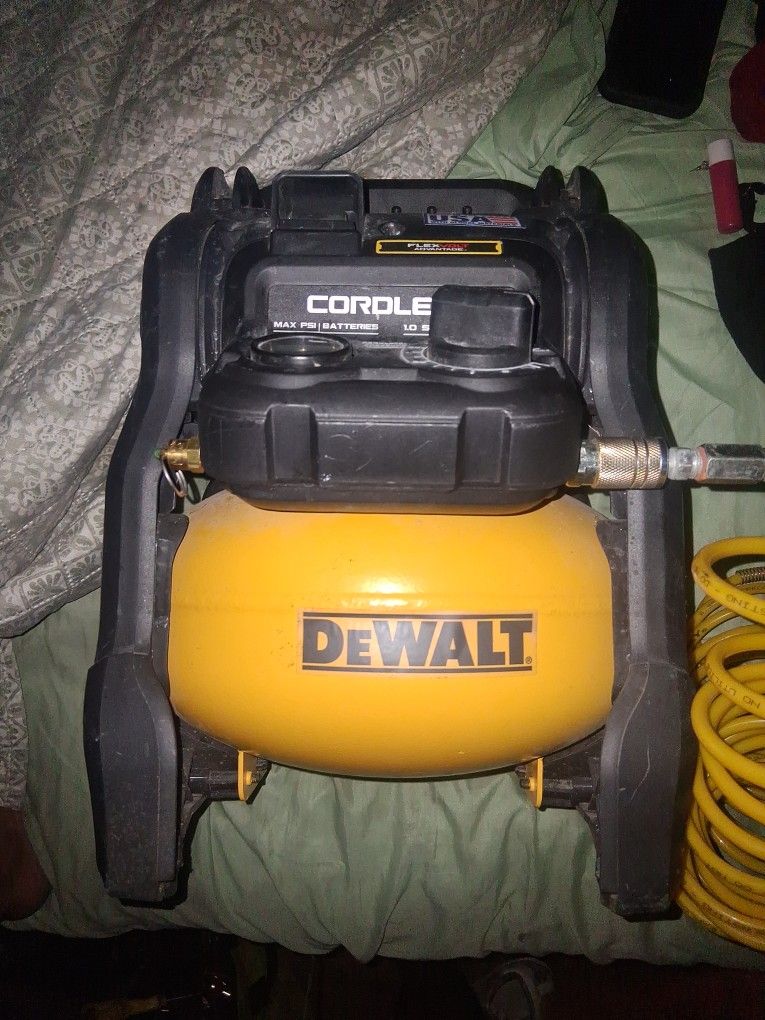 dewalt wireless.
Sixty volt air compressor use in good conditione 150 Pick up only for mom bryce
