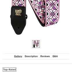 Ernie Ball Kaleidoscope Pink Jacquard Strap