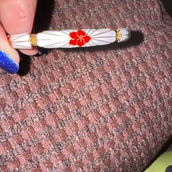 Vintage Estate Stunning Cloisonné bangle bracelet