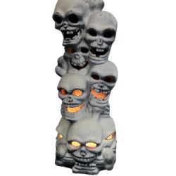 Vintage Trendmasters Lighted Skulls bones Spooky Halloween Haunted Gothic 1993