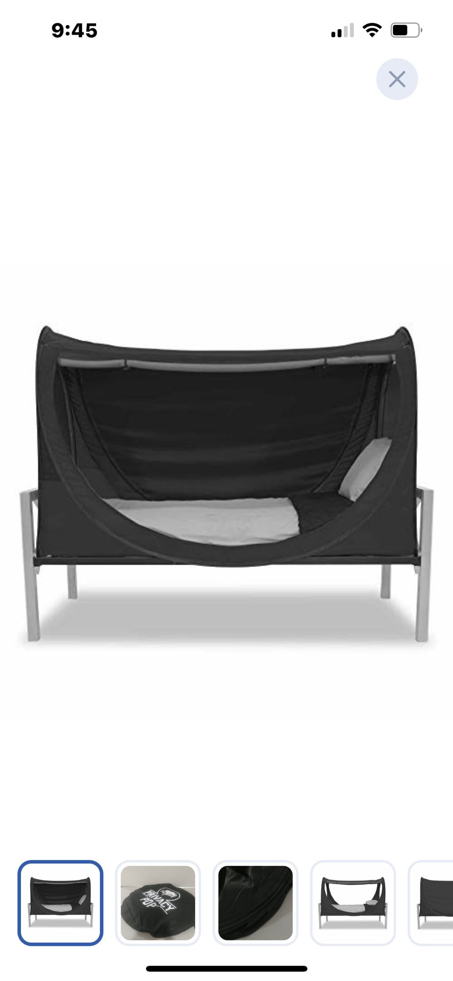 Eclipse Bed Tent(twin/black)(retail$89