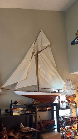 6 Foot tall sail boat model
