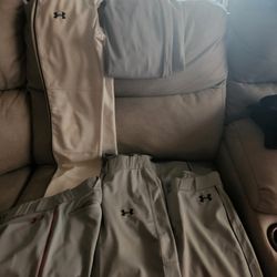 5 pairs under armor baseball pants men size small