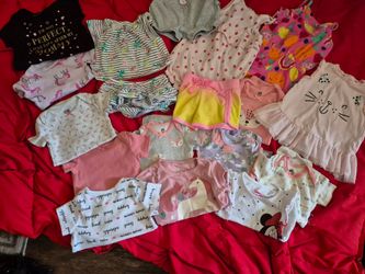 12 month girls clothes  19 pieces  $13