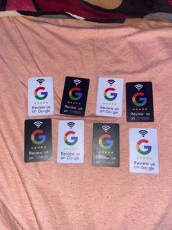 Google Review NFC Cards Set of 8