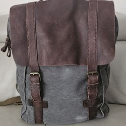Retro Backpack student leather bag KS6003. 