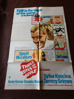 Vintage 1967 movie poster