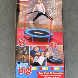 New/sealed Little Tikes Easy Store 3 Foot Trampoline 
