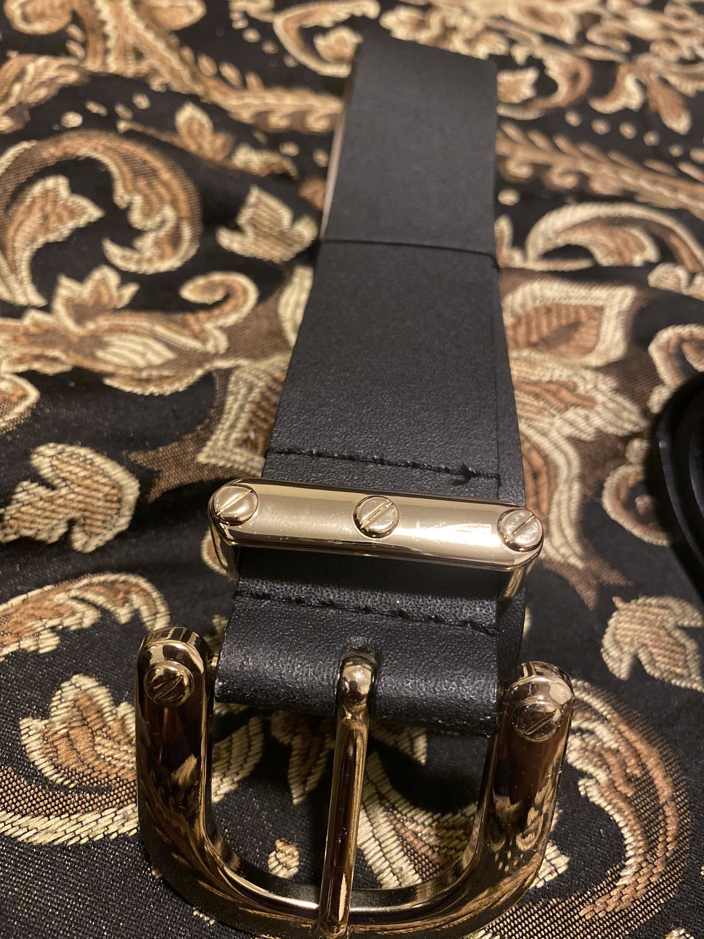 Authentic Michael Kors Black Leather Belt