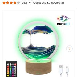 Aura LED Liquid Sand Light
