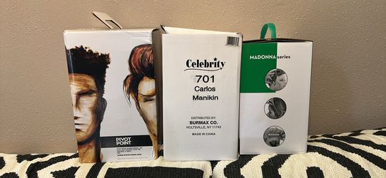 💈 Real Human Hair Mannequin Heads Bundle – $125 OBO 💈