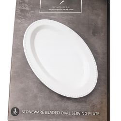 Home Essentials Oval Serving Plate 