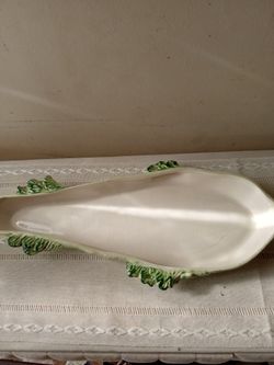 Vintage porcelain fish serving platter