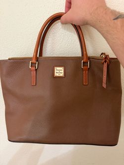 Dooney & Bourke Brown Leather Tote Handbag