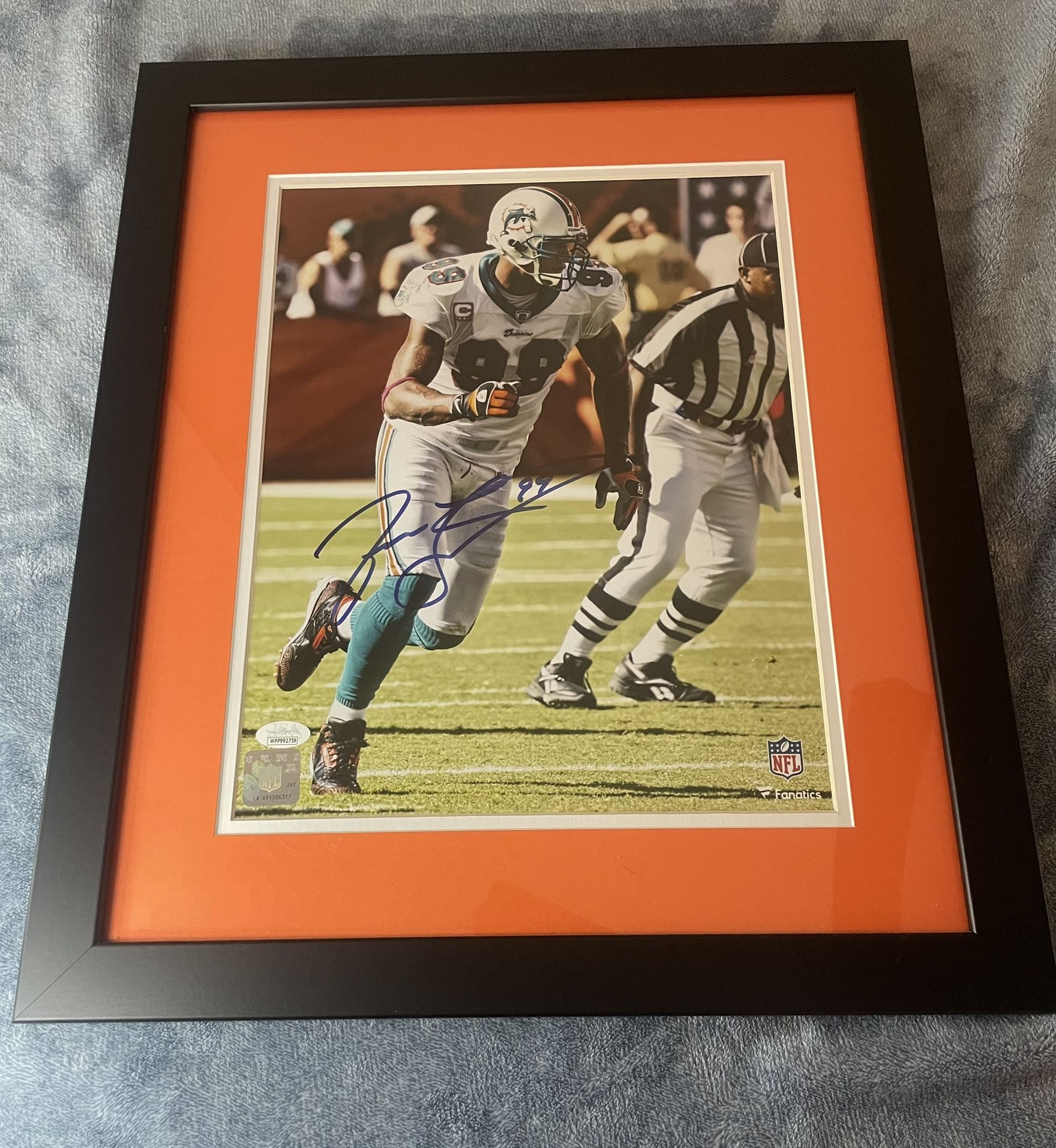 Dolphins Jason Taylor Signed 11x14 Framed COA