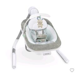 Ingenuity Anyway Sway 5-Speed Multi-Direction Portable Baby Swing with Vibrations