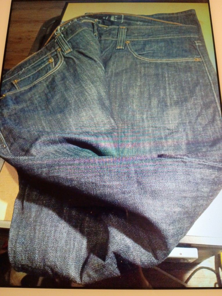 LEVI'S CAPITAL E JEANS "HARRISON" LOW LOOSE STRAIGHT SIZE 36