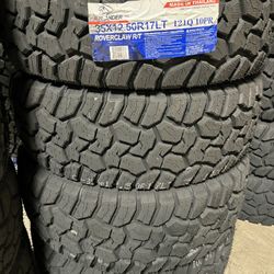35x12.50r17LT #4 New Tires Atlander M/t Mount & Balance // Set De 4 Llantas Nuevas 17s Atlander M/t Ya Instaladas 