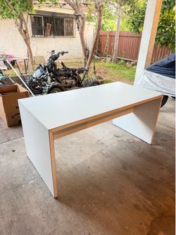 White desk