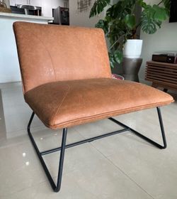 Wayfair Leather Accent Chair - Mid Century Modern