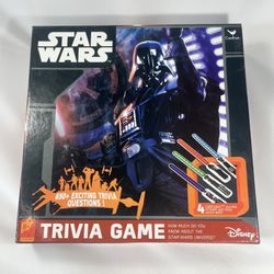 Star Wars Trivia Disney Board Game Complete Open Box