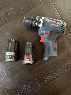 $40 12v Max Bosch Drill wireless (2 batteries included) needs charger