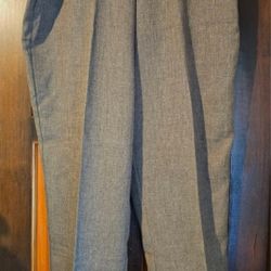 Alfred Dunner Women's Pants Brown Elastic Waist Pull On Size 18 New With Tags 