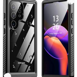 New Samsung Galaxy S24 Ultra Case Waterproof, Built-in Lens & Screen Protector 360° Full Body Heavy Duty Protective Shockproof IP68 Underwater Case 