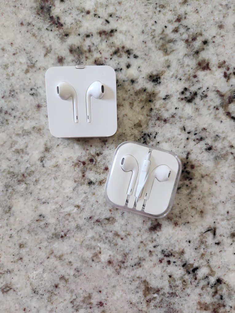 Two Pair Of New Apple Earbuds