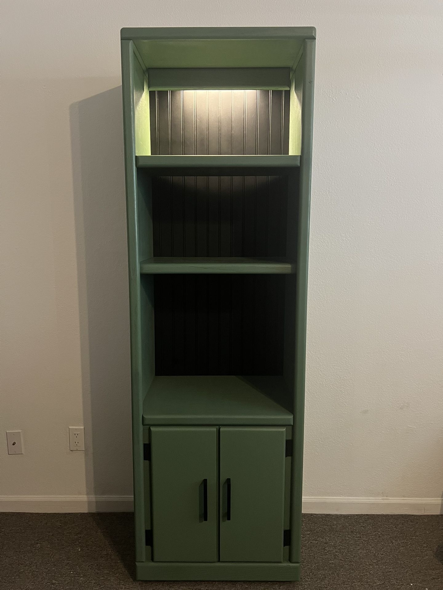 Green Rolling Book Shelf