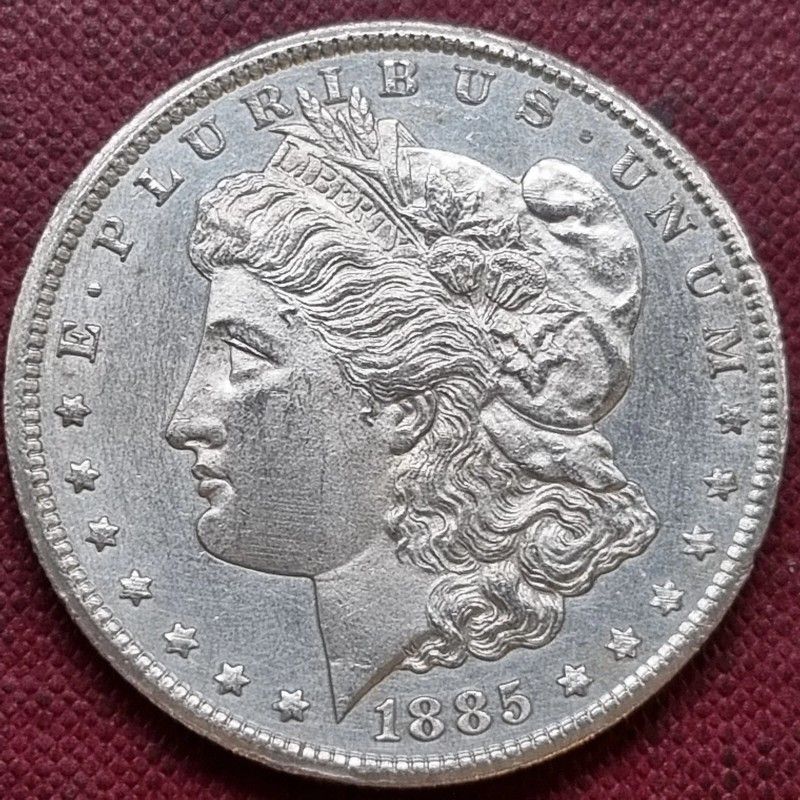 1885 CC Morgan Dollar $1 Silver Uncirculated Details