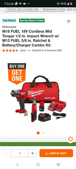 M18 half inch impact ratchet combo kit
