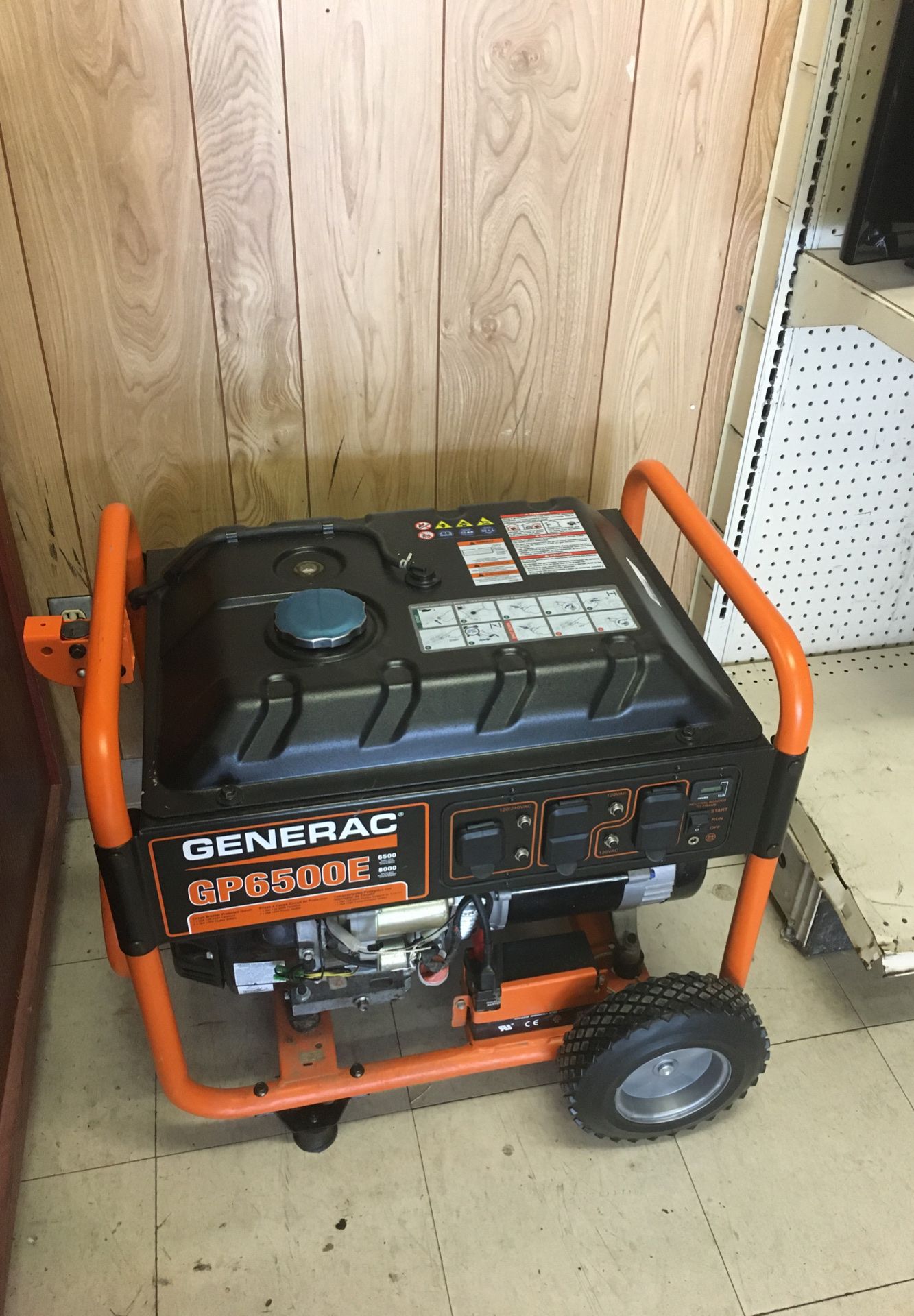 generac generator (model:GP6500E) 6500 watts