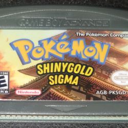 Pokemon ShinyGold Sigma Custom ROM GBA Gameboy Advance Cartidge Game Video Game