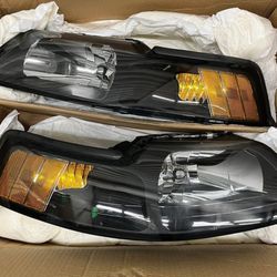 99-04 Ford Mustang  Headlights Luces Micas Calaveras Faros Faroles Focos Headlamps 