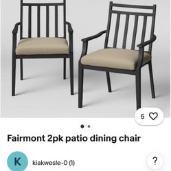 2pc Patio Chairs 