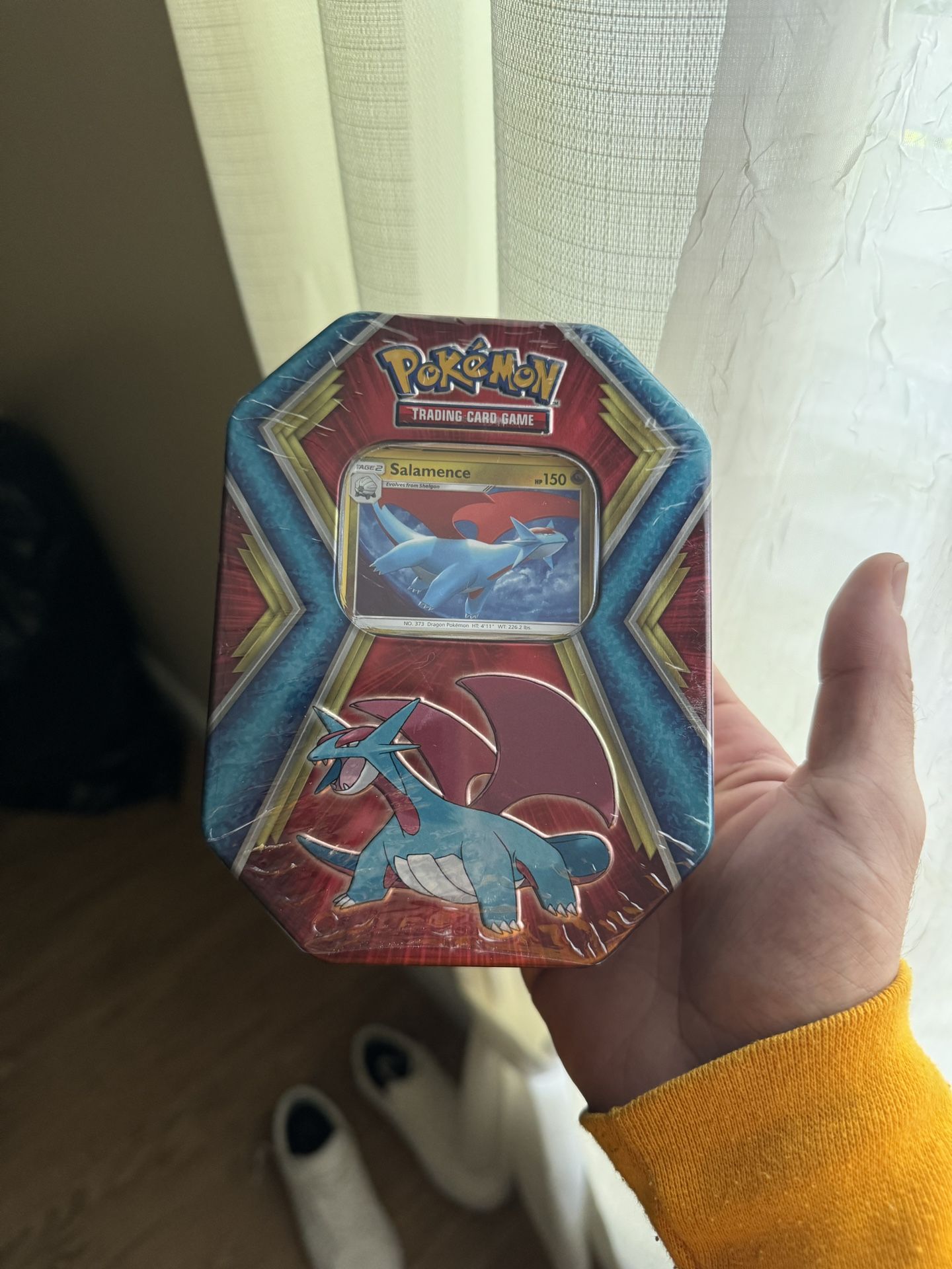 RARE 2019 SALAMENCE TIN. Sun&Moon XY Evolutions!!