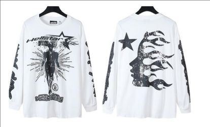 Hellstar Long Sleeve Graphic T-Shirt White