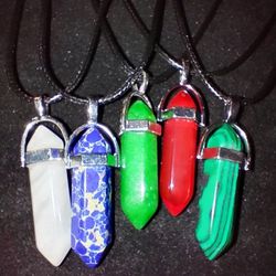 crystal pendant necklace $6 Each