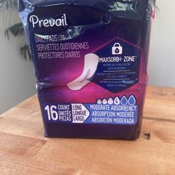 Prevail 16 pads unopened packages- 15 packs available 