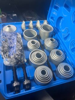 40 Piece Push-Pull Socket Kit Repair Tool Auto Maintenance with Storage Box Bushing Removal Insert Set
