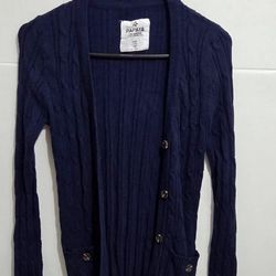 Papaya Women's Cardigan Navy Blue Size L 