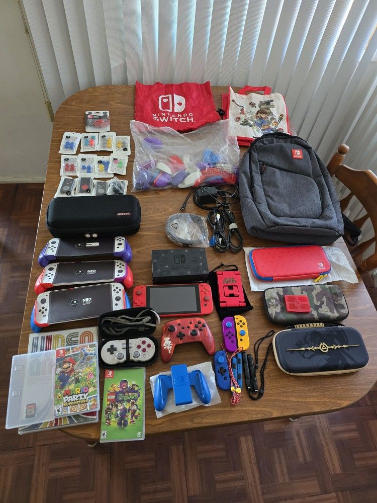 NINTENDO SWITCH MARIO RED AND BLUE LIMITED EDITION BUNDLE