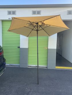 Tan umbrella