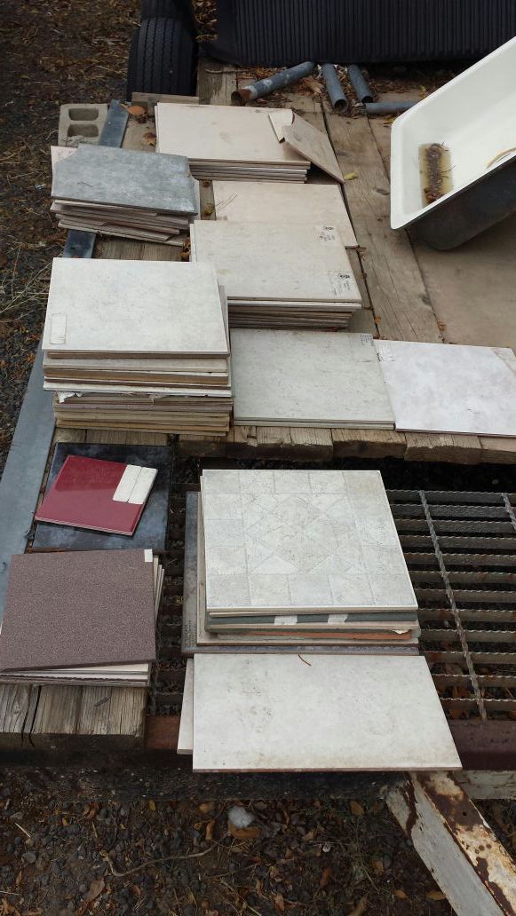 Various ceramic tiles, and sizes
