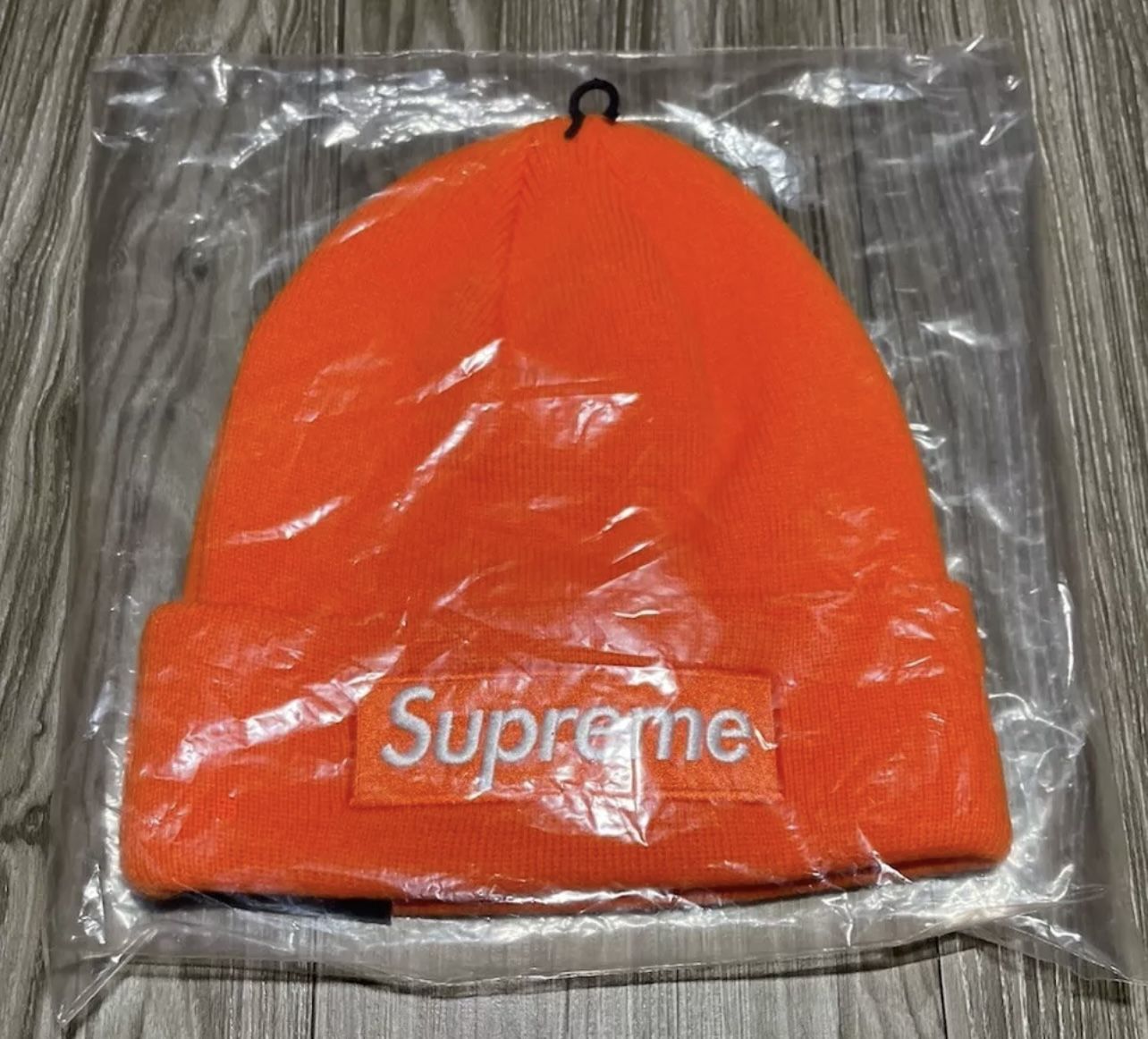 Supreme New Era Box Logo Beanie FW24 Orange