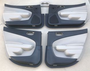 Set of 4 11-14 Dodge Charger Tan Beige Interior Door Trim Panels